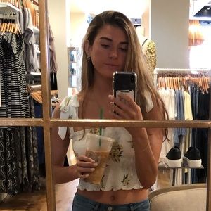 Show me your mumu white floral top